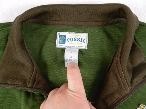 FOSSIL Jacke Herren Gr. XL Langarm Full Zip Pullover Mantel (DE84) - Bild 5 von 7