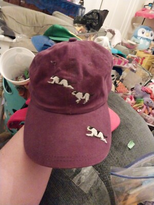 Big Dog Hat Cap Adult Blue Strap Back Run With The Big Dogs Embroidered 