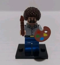 Bob Ross Painter Custom Minifigures