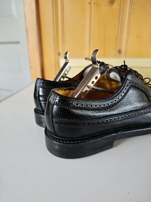 Florsheim Men's 10 B Imperial Kenmoor Black Dress Oxford Wingtips