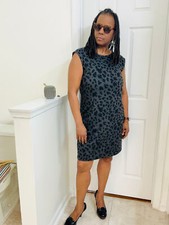 Michael Kors Black & Gray Short Dress - Size L