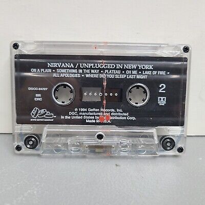 Vtg 1994 Original Nirvana Unplugged in New York Cassette Vtg 1994 Original Nirvana Unplugged in New York Cassette