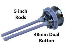 48mm Chrome Dual Flush Button by Nuflush