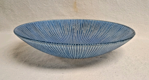 Maurice Heaton (1900-1989) 12" Enameled Glass Bowl, Signed "M H" - Picture 9 of 18