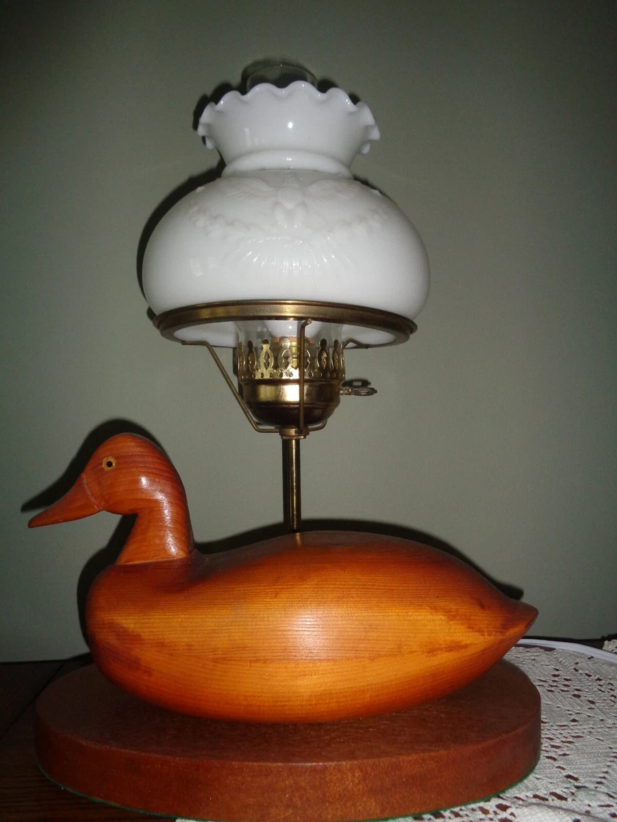 Wooden duck sale lamp