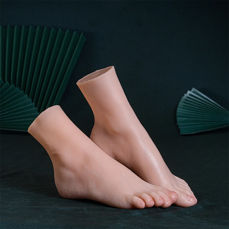 Platinum Silicone Girl Vein Feet Mannequin Lovely Feet Display Art Sketc  Size 33 851688186810 | eBay