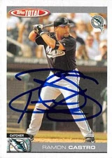 Ramon Castro autographed baseball card (Florida Marlins) 2004 Topps Total #461