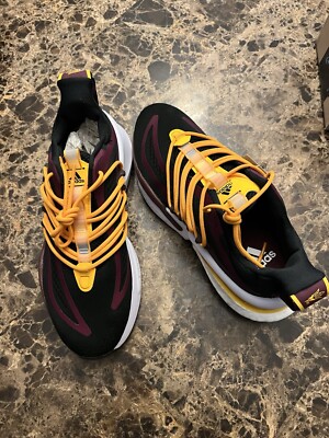 Adidas Arizona State Unisex AlphaBoost V2 Shoes - Maroon/Gold Size M8.5