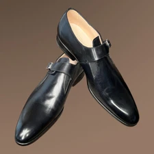 ZENOBI MONK STRAP LOAFERS BLAKE EU SIZE 42 ITALIAN HAND CRAFTED MENS DRESS SHOES