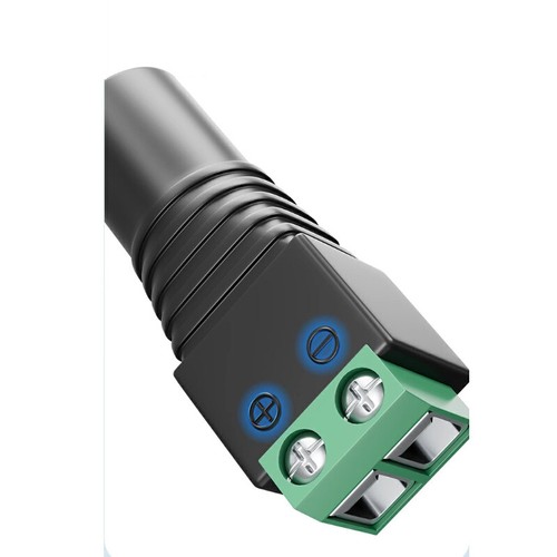2,1 x 5,5 mm Buchse 12 V DC Netzstecker Adapter Stecker für CCTV Video Balun Kamera - Bild 5 von 6