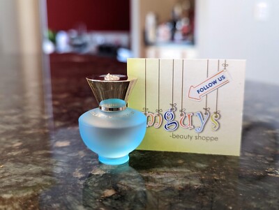 VERSACE pour femme DYLAN TURQUOISE Eau De Toilette EDT Mini Splash .17oz/5ml