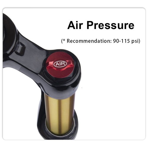 20/24inch MTB Bicycle Fork Barrel Shaft Resilience Front Suspension Air Fork - Picture 4 of 30
