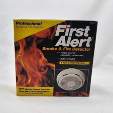 Vintage First Alert Smoke & Fire Detector Alarm Model 83R SA67D 1992 New READ