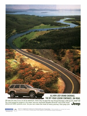 2004 PRINT AD - JEEP GRAND CHEROKEE AD - OFF ROAD LEGEND CONTINUES ...