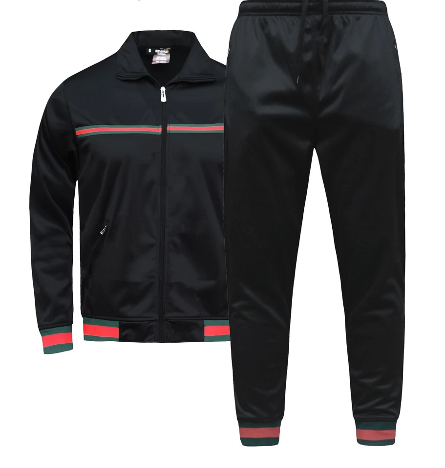MEN EXCLUSIVE GYM FASHION STAR JOGGER TRACKSUIT W/DRAWSTRINGS SMALL UPTO 5X - Image 2 of 4