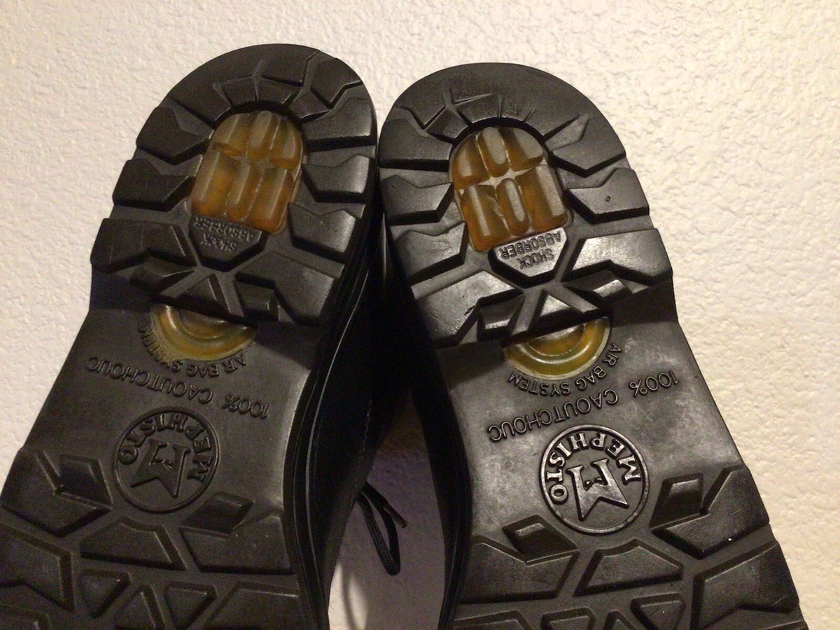 $450 Men's MEPHISTO Slacker Gore-Tex Sz 8 Black Leather