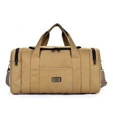 Heavy-Duty Canvas Duffle Bag - 70L Weekender Luggage for Travel/Moving/Camping