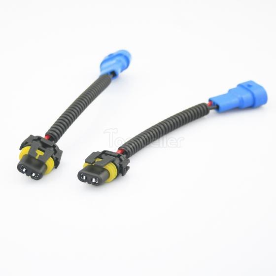 2X 9145 H10 9005 HB3 Wiring Harness Socket Wire Connector Plug