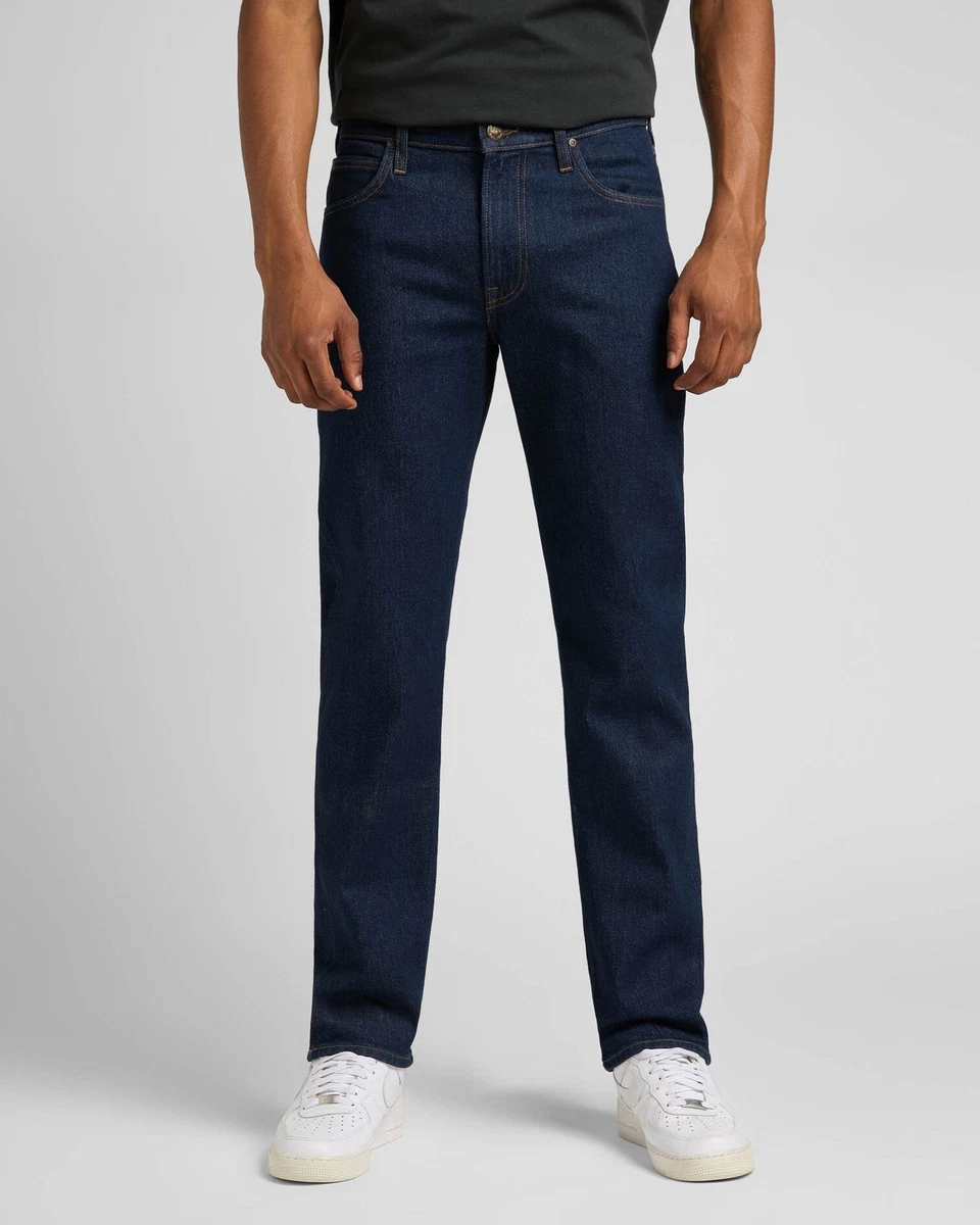 Lee West Relaxed Straight Mens Jeans Rinse eBay