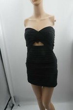 Tobi Black Bodycon Bandage Bustier Cutout Mini Party/Club Cocktail Dress Size S
