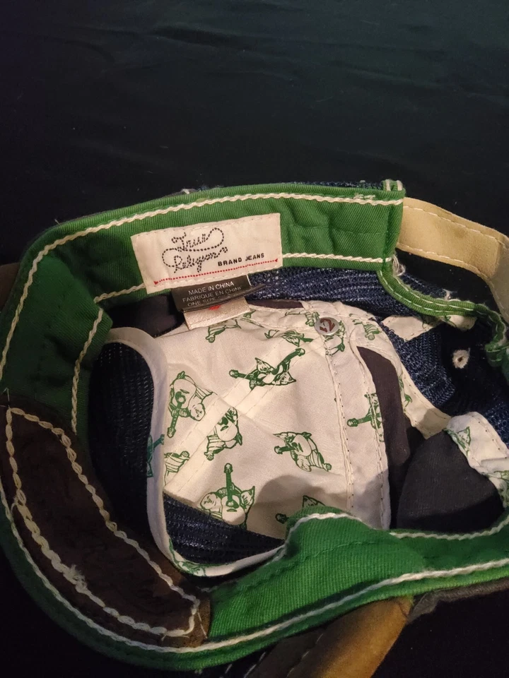 Sombrero de camionero vintage TRUE RELIGION xxx envejecido verdadero vintage Foto 3 de 4