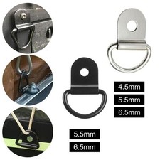 10 Stück Zurranker Beschläge robust schwarz Zughaken D Form Zurrgurt für