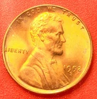 1952-S Lincoln Wheat Cent Penny GEM RED BU From an Original Bank Roll
