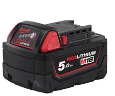 Milwaukee 5.0Ah Battery M18B5 M18 Red Li-ion Brand New