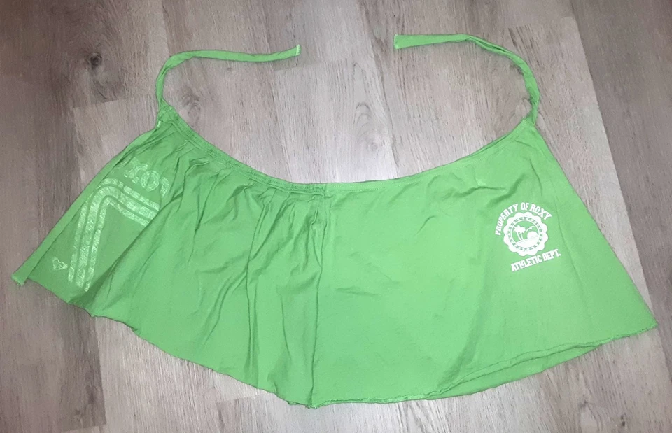 Винтажный Y2k Roxy зеленый купальник прикрыть надежном юбка размер XS пляж саронг бикини - Изображение 4 из 4