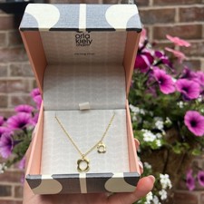 Image of BNWT - Orla Kiely Flora Four Point Flower Necklace Gold - £200