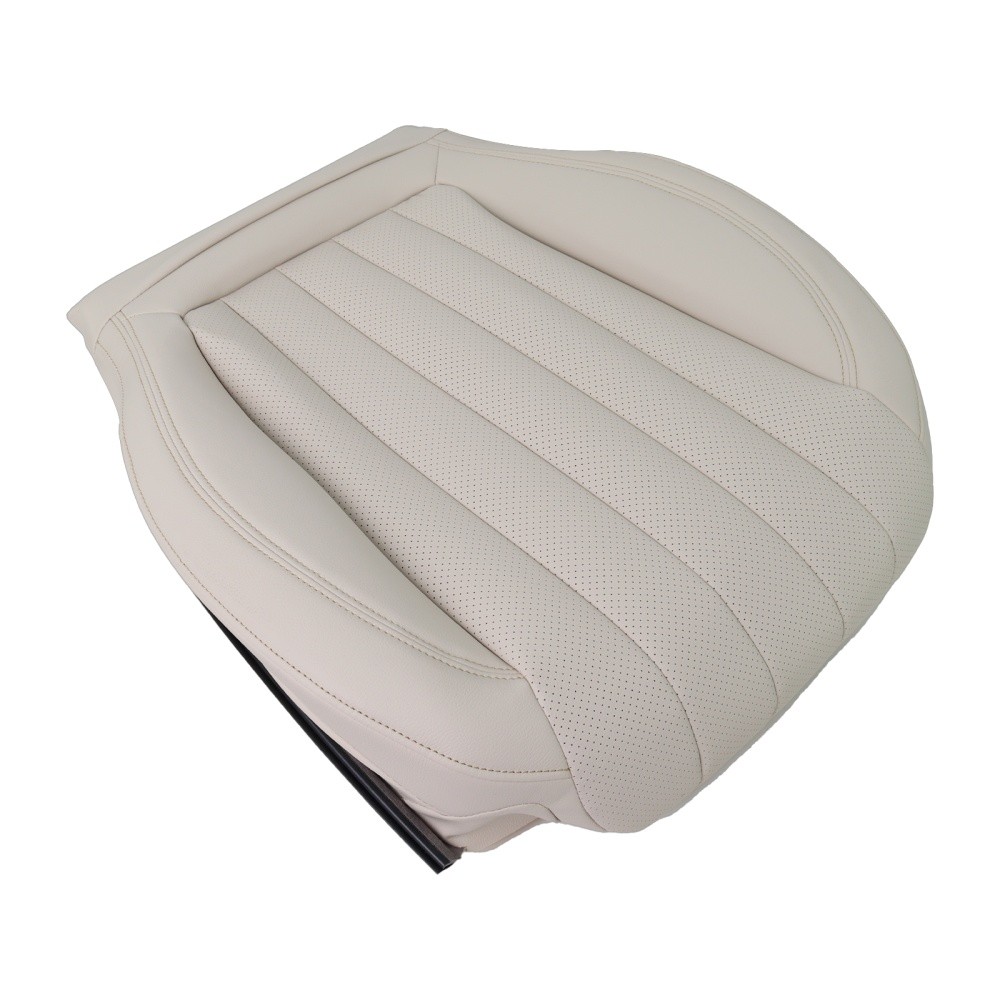 For 2017-2020 Mercedes Benz E300 E350 E400 Driver Bottom Vinyl Seat Cover Tan