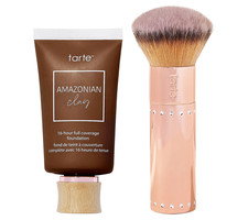 tarte Amazonian Clay 16-Hour 2pc Set - Buffer Brush  Full Coverage Foundation 5