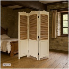 Paravent Shabby Raumteiler Landhausstil Sichtschutz Raumteiler HTI-Living