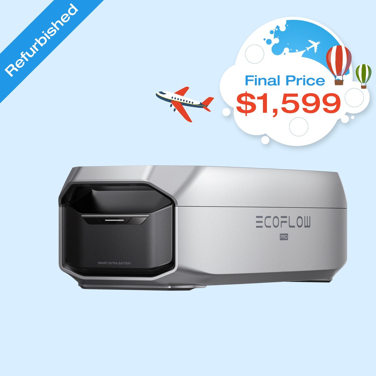 EcoFlow Delta Pro 3 Smart Extra Battery Backup 4096Wh Refurbish | eBay