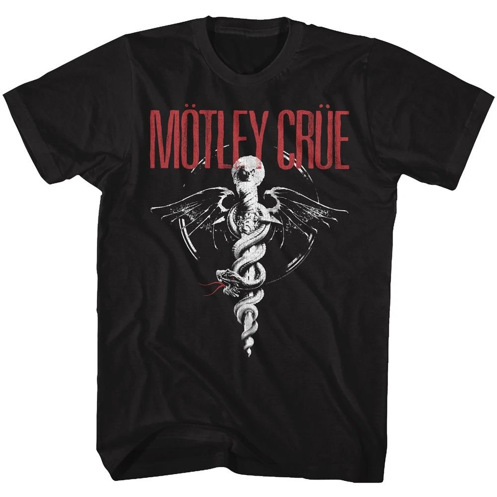 Motley Crue Rd Logo Bandw T-Shirt