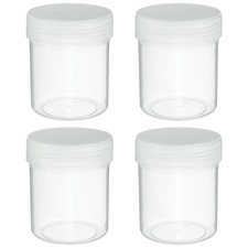 Wide Mouth Lab Reagent Bottles 150ml (5oz), 4 Pcs Sample Bottles, Clear