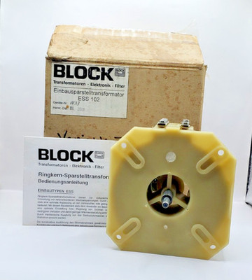 NEW BLOCK VARIABLE AUTO-TRANSFORMER   ESS 102