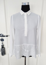 Entzückende ZARA Bluse Gr. S 36  weiß
