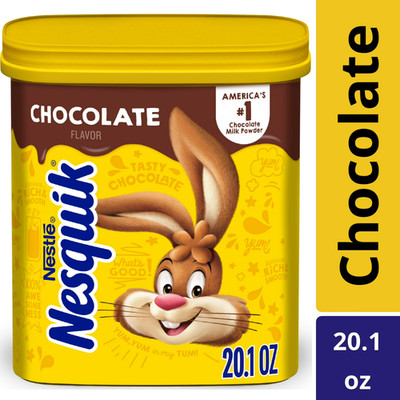 Nesquik Chocolate Flavor Powder Drink Mix, about 43 Servings, 20.1oz-free ship