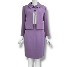 Christian Dior 1996 John Galliano Lavender Skirt Suit Set Up Archive FR40