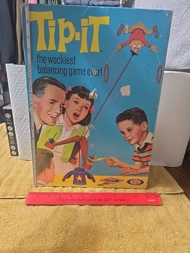 Vintage Toy Board Game TIP-IT!  1965 Balancing Game By IDEAL. Original Packaging