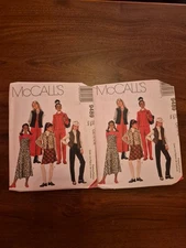 VTG OOP McCall's 9489 Girls' Slip-dress Jacket or Vest & Pants SZ: 7-16 UC FF