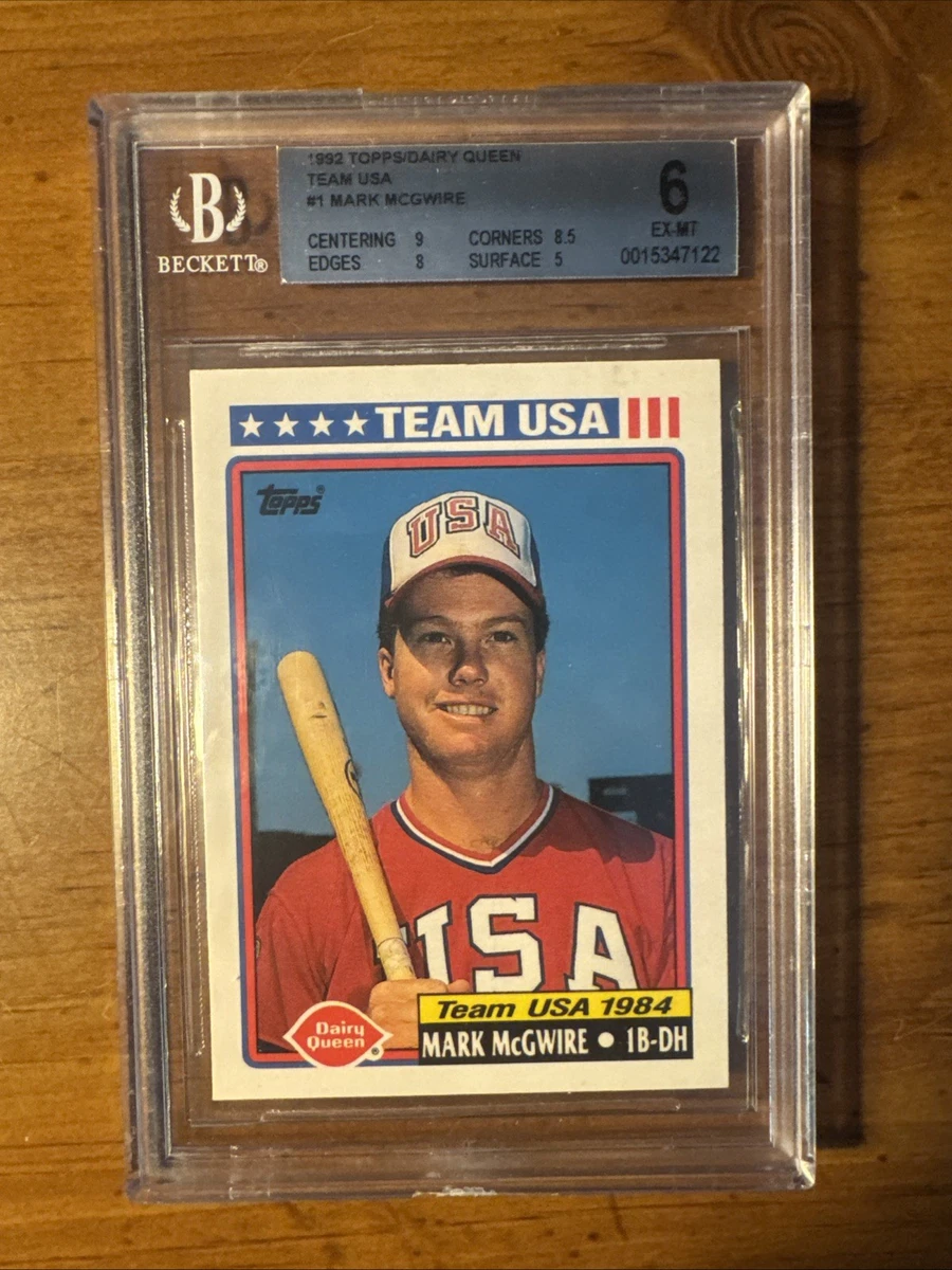 1984 USA Olympic Baseball★McGwire 証明書付 Mark McGwire 1984 Season Baseball Cards for sale | eBay