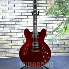 Custom Shop 335 Red Electric Guitar Semi-Hollow chrome hardware USA in stock