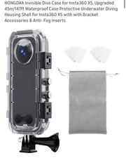 Invisible Waterproof Case for Insta360 X5 Camera Dive Housing Full Protection