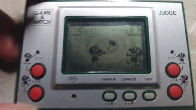 Nintendo Game & Watch Judge IP-05 Green Wide Screen Vintage Game