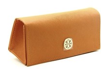 Tory Burch Large Orange Saffiano Leather Sunglasses Case- NEW
