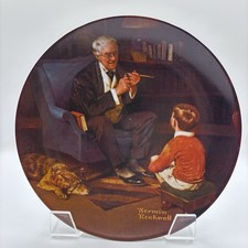 Knowles Norman Rockwell The Tycoon Limited Edition Collector Plate Heritage Col…