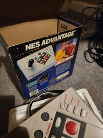 Nintendo NES Advantage Controller NES-026 w/ Box Insert Arcade Joystick 1987