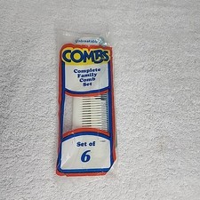 Vintage Unbreakable Comb Set Of 6 New